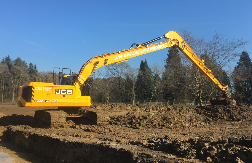 The construction of a tunnel at a large earthmoving job on the South West coast