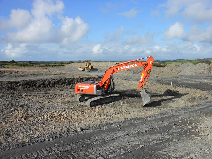 Slurry laggon on Devon farm
