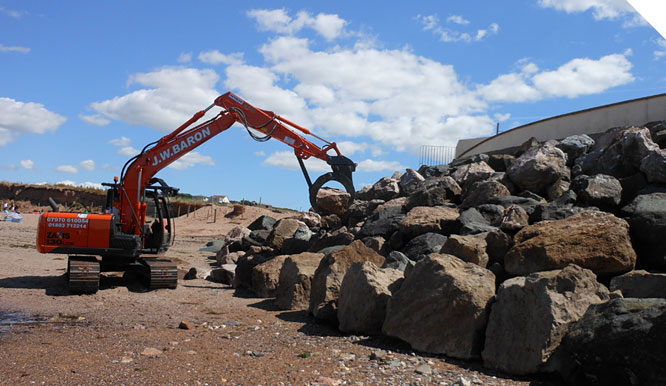Rock Armour in the South Hams, Devon
